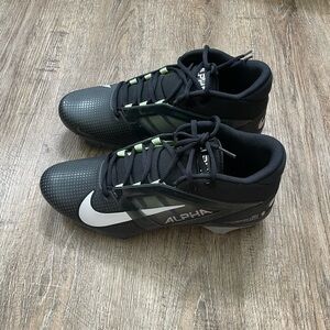 Nike Mens Alpha Menace 4 Pro Football Cleat Black Sz 12 FD7037-001